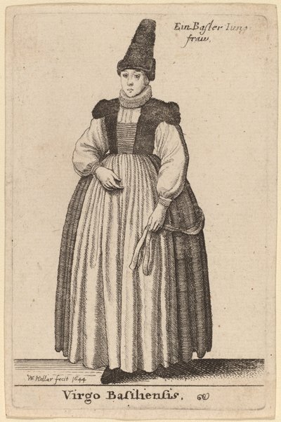 Jomfru af Basel af Wenceslaus Hollar
