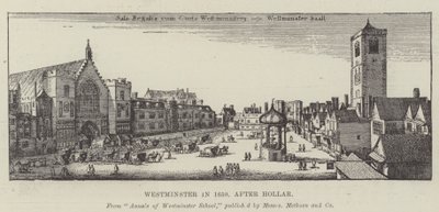 Westminster i 1650 af Wenceslaus Hollar