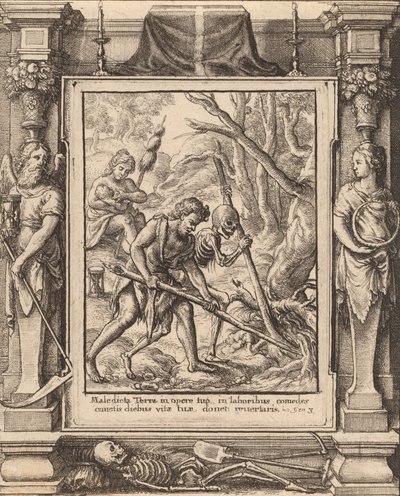 Da Adam Delved, 1651. af Wenceslaus Hollar