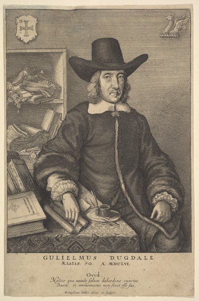 William Dugdale, 1625-77. af Wenceslaus Hollar