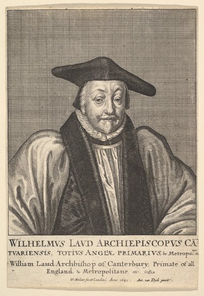 William Laud, ærkebiskop af Canterbury, 1641. af Wenceslaus Hollar