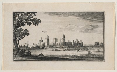 Windsor Castle fra sydøst af Wenceslaus Hollar