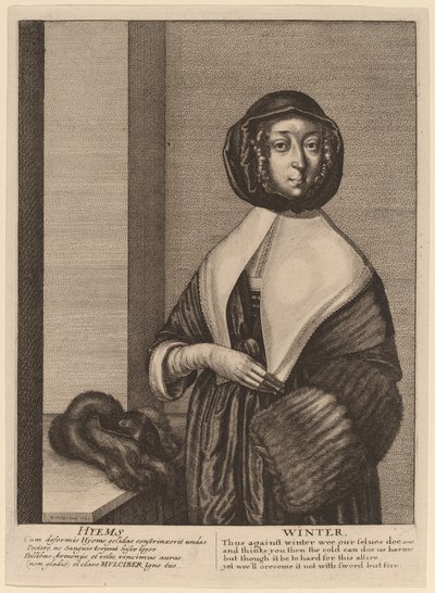 Vinter af Wenceslaus Hollar