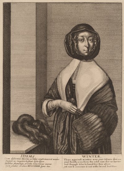 Vinter, 1641. af Wenceslaus Hollar