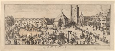 Vinter: Paradepladsen af Wenceslaus Hollar