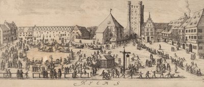 Vinter: Paradepladsen, ca. 16281629. af Wenceslaus Hollar