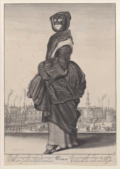 Vinter, fra Årstiderne, 1643-44., 1643-44. af Wenceslaus Hollar