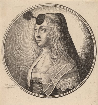 Kvinde af Antwerpen, 1643. af Wenceslaus Hollar