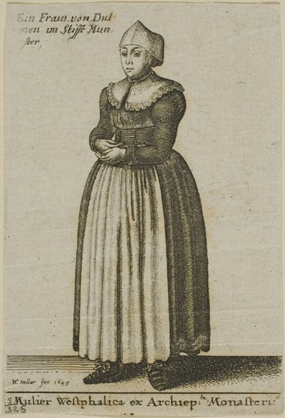 Kvinde fra Westfalen af Wenceslaus Hollar