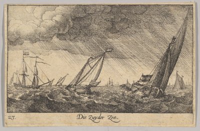 Zuyder Zee, 1635. af Wenceslaus Hollar