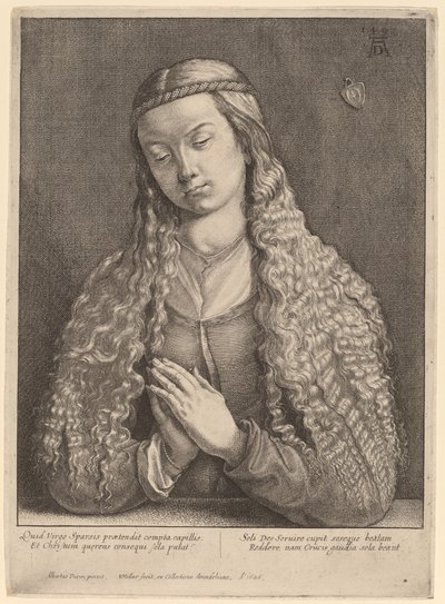 Katharine Furlegerin af Wenceslaus Hollar after Albrecht Dürer