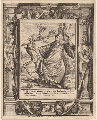 Abbed af Wenceslaus Hollar after Hans Holbein the Younger after Abraham van Diepenbeeck