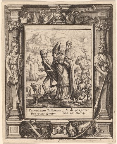 Biskop af Wenceslaus Hollar after Hans Holbein the Younger after Abraham van Diepenbeeck