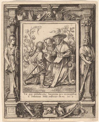 Kardinal af Wenceslaus Hollar after Hans Holbein the Younger after Abraham van Diepenbeeck