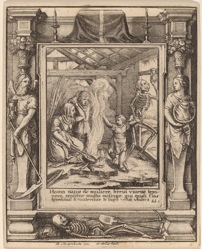 Barn af Wenceslaus Hollar after Hans Holbein the Younger after Abraham van Diepenbeeck