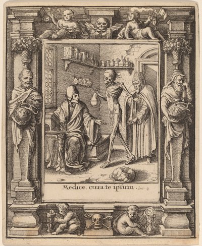 Læge af Wenceslaus Hollar after Hans Holbein the Younger after Abraham van Diepenbeeck