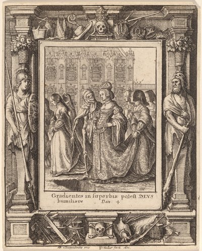 Kejserinde af Wenceslaus Hollar after Hans Holbein the Younger after Abraham van Diepenbeeck