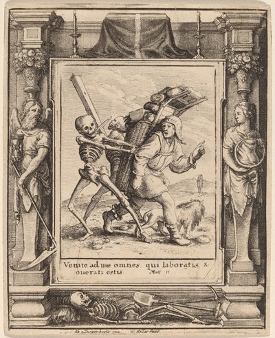 Kræmmer af Wenceslaus Hollar after Hans Holbein the Younger after Abraham van Diepenbeeck