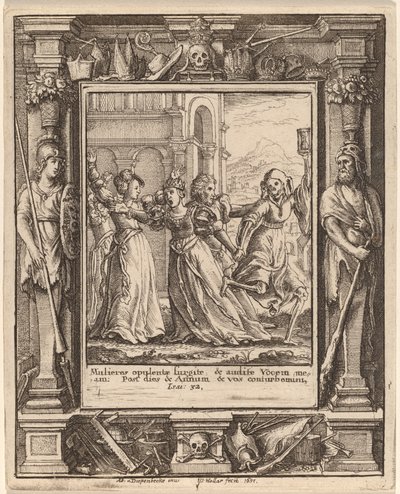 Dronning af Wenceslaus Hollar after Hans Holbein the Younger after Abraham van Diepenbeeck