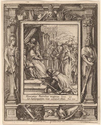 Paven af Wenceslaus Hollar after Hans Holbein the Younger after Abraham van Diepenbeeck