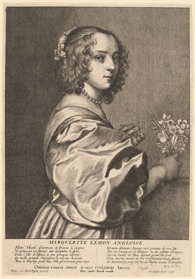 Margaret Lemon af Wenceslaus Hollar after Sir Anthony van Dyck