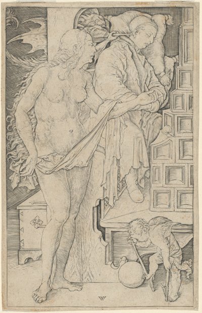 Drømmen om lægen af Wenzel von Olmutz, after Albrecht Dürer