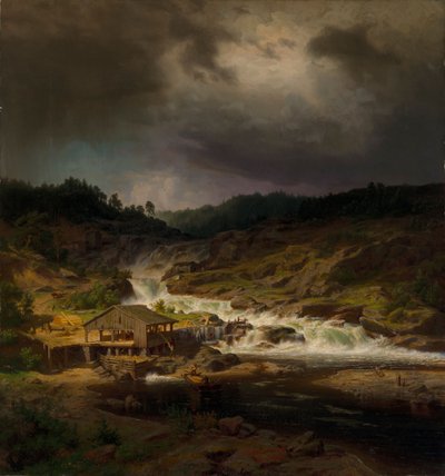 Kyrö-strømfaldene af Werner Holmberg