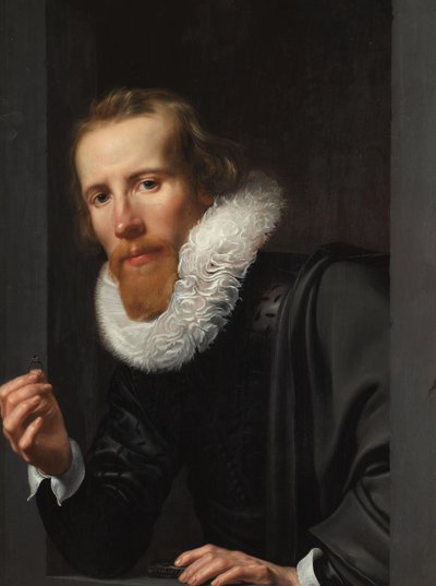 Portræt af en guldsmed, sandsynligvis Bartholomeus Jansz van Assendelft af Werner Jacobsz van den Valckert