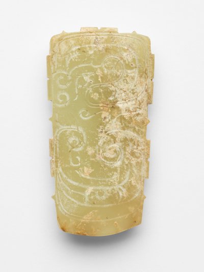 Vedhæng (pei) i form af en drage af Western Zhou Dynasty Chinese School