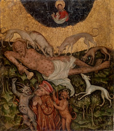 Helbredelse af Lazarus af Westphalian Master