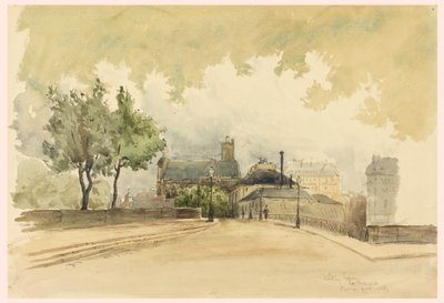 Tegning, The Marque, Paris, 1887 af Whitney Warren Jr.