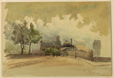 Tegning, The Marque, Paris, 1887 af Whitney Warren Jr.