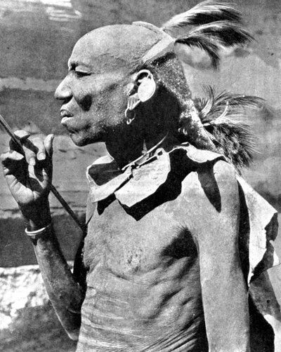 En Turkana-stamme, Kenya, Afrika, 1936. af Wide World Photos