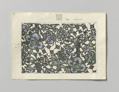 Stål med trykt side, design Aussee af Wiener Werkstätte