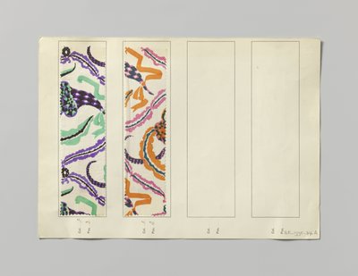 Stål med trykt side, design Blumenhorn af Wiener Werkstätte