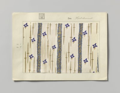 Stål med trykt side, design Herbstwind af Wiener Werkstätte