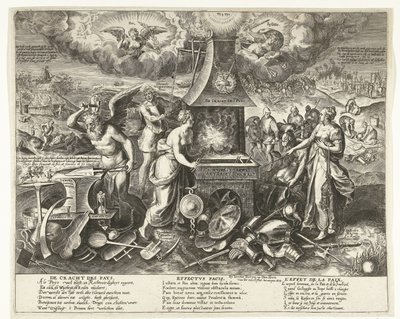 Fredens magt, 1678 The Power of the Pays (titel på objekt) af Wierix