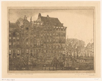 Huse på Prins Hendrikkade i Amsterdam Prins Hendrikkade (original titel) af Wijnand Otto Jan Nieuwenkamp (signed by artist)