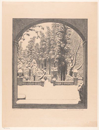 Resten af ​​biskopperne: Firenze (original titel på objektet) af Wijnand Otto Jan Nieuwenkamp (signed by artist)