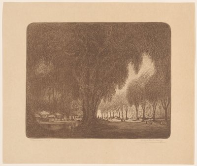 Weltevreden (original titel på objekt) af Wijnand Otto Jan Nieuwenkamp (signed by artist)