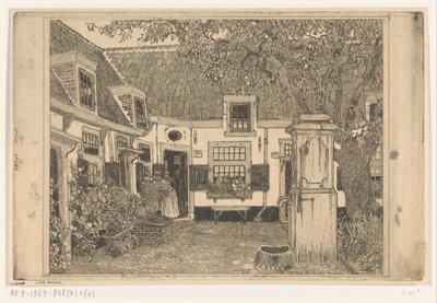 Hofje van Loo i Haarlem The Peaceful Courtyard (original titel) af Wijnand Otto Jan Nieuwenkamp