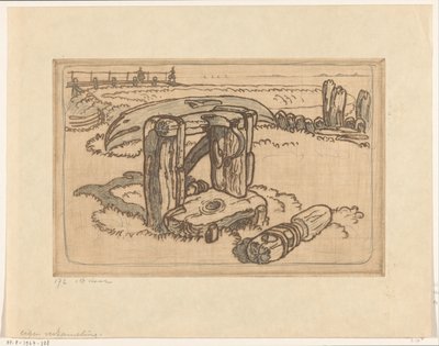 Trækapstan på et skibsværft i Volendam Hjørne på kajen, Volendam (original titel) af Wijnand Otto Jan Nieuwenkamp