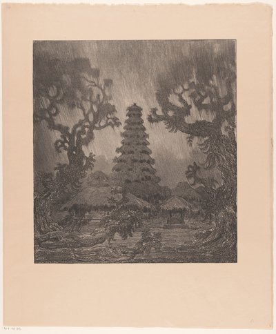 Pagode i regnen Et tempel i regnen (original titel) af Wijnand Otto Jan Nieuwenkamp