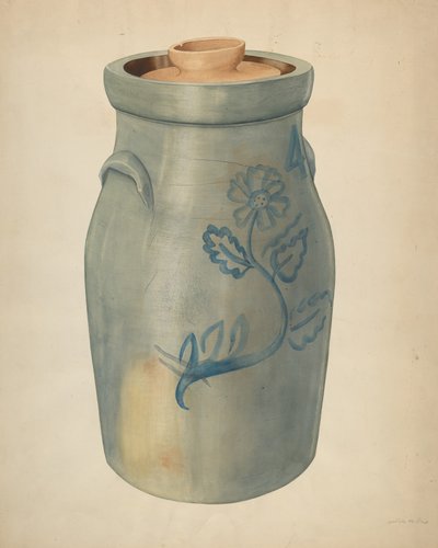 Kern af lertøj, ca. 1938. af Wilbur M Rice