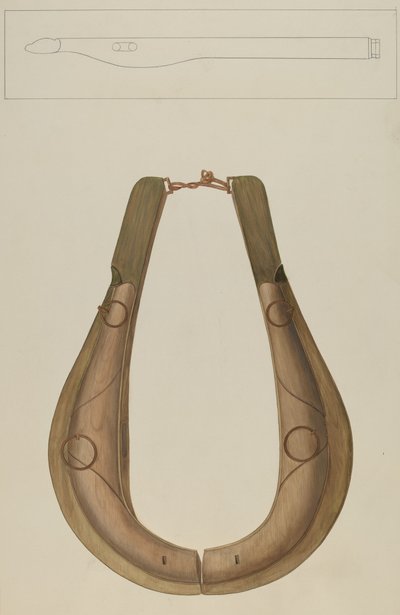 Hestehalsbånd og Hame, ca. 1938. af Wilbur M Rice