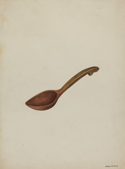 Oval træske, ca. 1937. af Wilbur M Rice