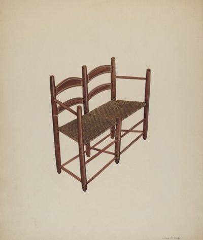 Oksevognsstol, ca. 1939. af Wilbur M Rice