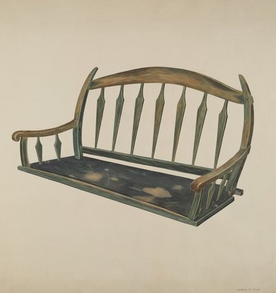 Prærieskonnersæde, ca. 1937. af Wilbur M Rice