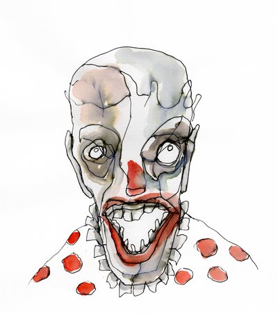 Den uhyggelige klovns grin af Wildemar Doomgriever