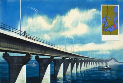 Bro over Kalmarsund af Wilf (20th century) Hardy